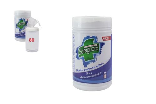 Safeguard illatmentes tisztítókendő 80db-os