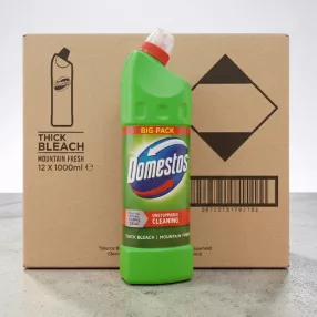   Domestos Mountain Fresh Tisztítószer gél 12×1 liter – Kartonos gazdaságos kiszerelés a maximális higiéniáért