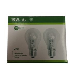 Halogén izzó 18W E27 2db