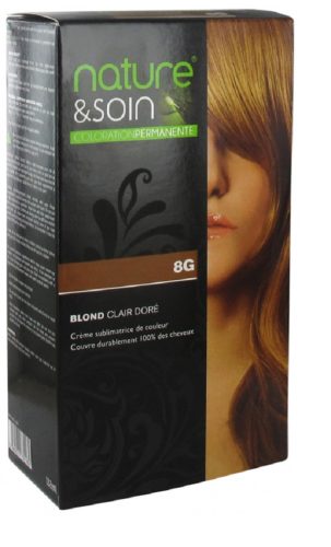 Nature&Care hajfesték 8G Light Golden Blonde (világos arany szőke) 132 ml