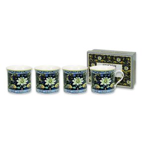   Ashmolean Bögre Szett – Maiolica Blu/Giallo (4 darabos készlet)