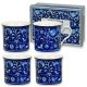 Ashmolean Bögre Szett – Miaolica Blue (4 darabos készlet)