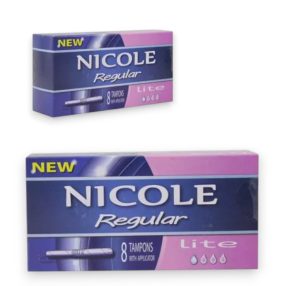   Nicole Regular Lite Applikátoros Tampon – Kíméletes védelem (8 db)