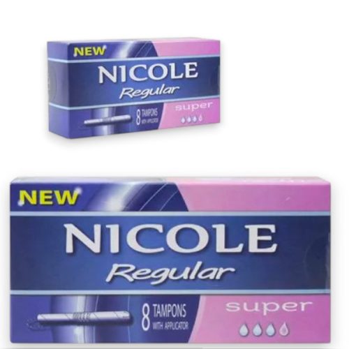 Nicole Regular Super Applikátoros Tampon – Extra védelem a magabiztos mindennapokért (8 db)