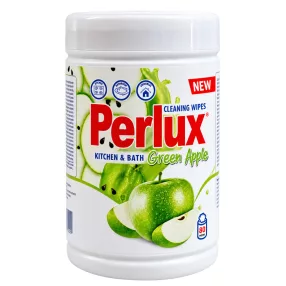   Perlux fürdőszobai és konyhai tisztítókendő Green Apple 80 db