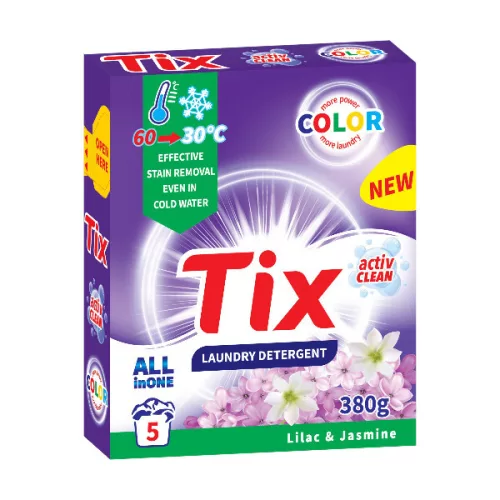 Tix Lilac és Jasmine illatú mosópor 380 g