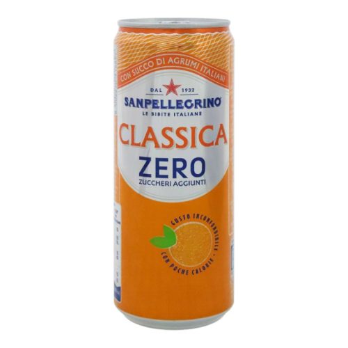 SAN PELLEGRINO 330 ML ARANCIATA CLASSICA ZERO CAN 