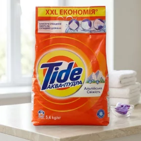   Tide Aqua-Powder Alpin Frissesség Automatikus Mosópor – 5,4 kg (36 mosás)