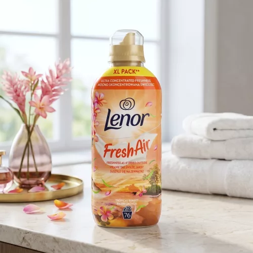 Lenor Fresh Air Freshness Tropical Sunset Öblítő – 1064 ml (76 mosás)