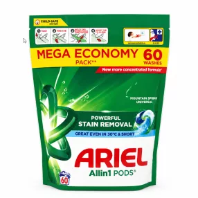   Ariel Allin1 PODS Mountain Spring Universal Mosókapszula – 60 Mosás