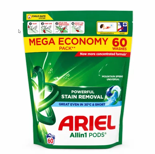 Ariel Allin1 PODS Mountain Spring Universal Mosókapszula – 60 Mosás