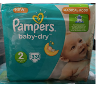 Pampers Baby-dry 33db-os pelenka 2méret 3-6kg