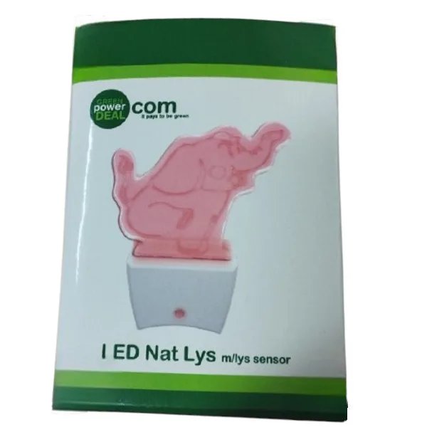 Led éjszakai fény sötétedés kapcsolóval (elefánt)