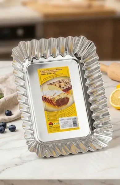 SNB Hullámos Sütőforma és Tepsi – 30 x 23 x 6,5 cm