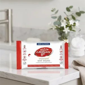Lifebuoy Antibakteriális Nedves Törlőkendő (10 db) – Zero Alcohol