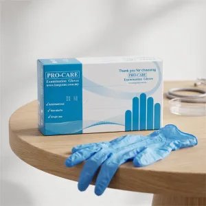 Pro-Care Nitril Kesztyű – Púdermentes, kék, 100 db, "M" méret