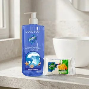 Safeguard Ocean Breeze Folyékony Szappan (480 ml) + Ajándék Safeguard Lemon Szilárd Szappan (75 g)