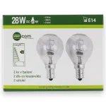 Green Power Deal Halogén Kisgömb Izzó Szett – E14, 28W (40W), 2 db/csomag