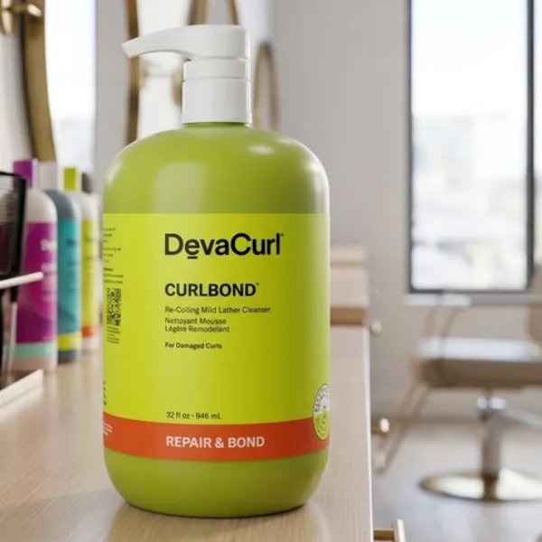 DevaCurl Curlbond Kíméletesen Habzó Sampon Sérült Hajra – 946 ml (32 fl. oz.)