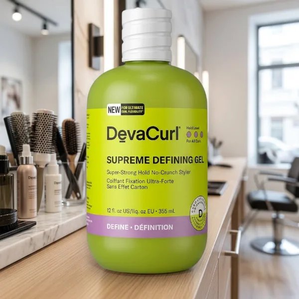 DevaCurl Supreme Defining Gel Erős Tartású Hajformázó Zselé – 355 ml (12 fl. oz.)