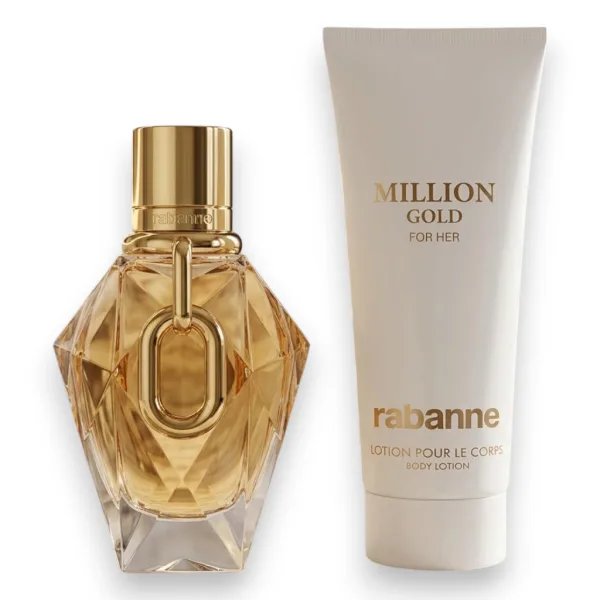Rabanne Million Gold For Her – Ajándékszett (EdP 50 ml + Testápoló 100 ml)