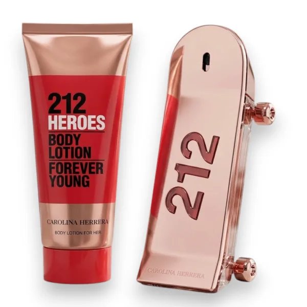 Carolina Herrera 212 Heroes For Her – Ajándékszett (EdP 80 ml + Testápoló 100 ml)