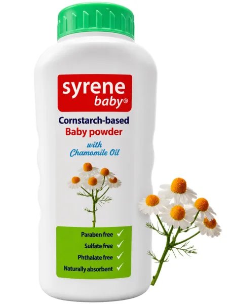 Syrene (kukoricakeményítős) babahintőpor 300g kamillás