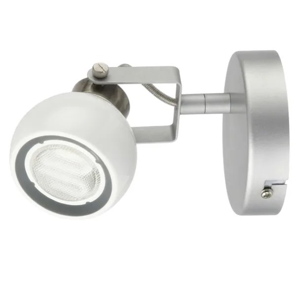 Gamma Elda 1-Lángos Ezüst Alumínium Fali Spotlámpa – GU10 LED