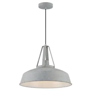 Ryan Ipari Stílusú Függőlámpa – 35 cm (Texturált Betonszürke)